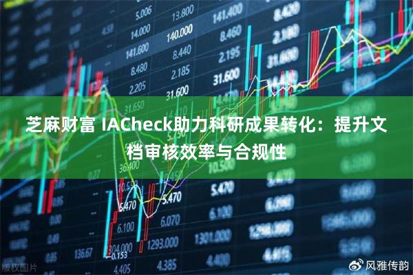 芝麻财富 IACheck助力科研成果转化：提升文档审核效率与合规性